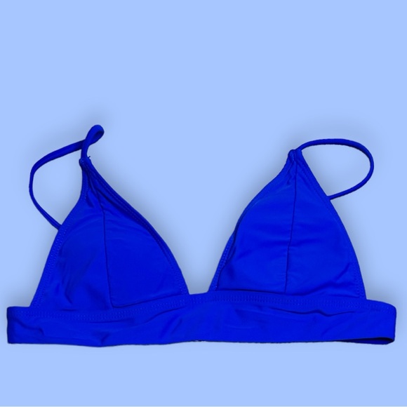 EUC Zaful Structured Triangle Style Bikini Set in Royal Blue. Size Medium/6 ๐ - Picture 2 of 15